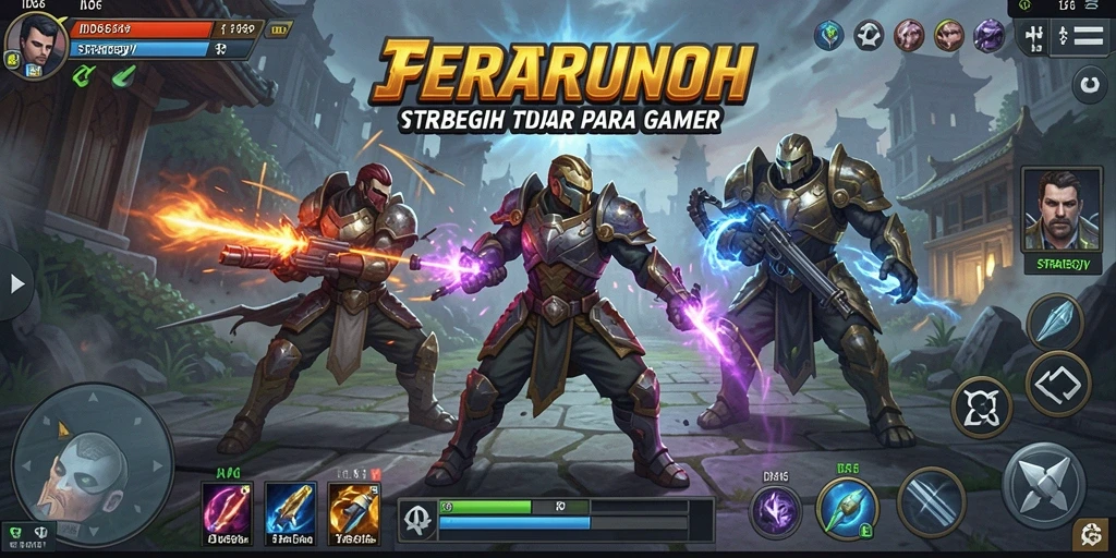 Tampilan menarik dari antarmuka permainan strategi ID66.