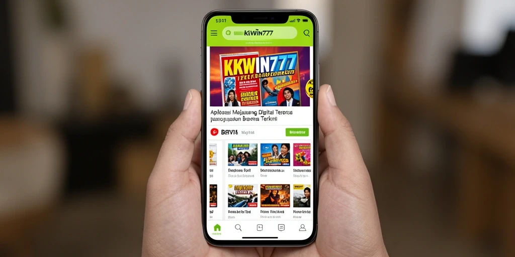 Tampilan aplikasi KKWIN777 yang modern dan ramah pengguna.