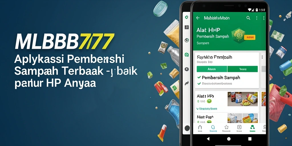 Antarmuka pengguna MLBB777 menunjukkan fitur Pembersih Sampah yang intuitif.