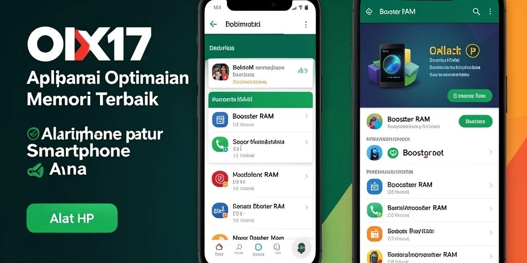 Tampilan antarmuka aplikasi OLX17 yang sederhana dan efektif.