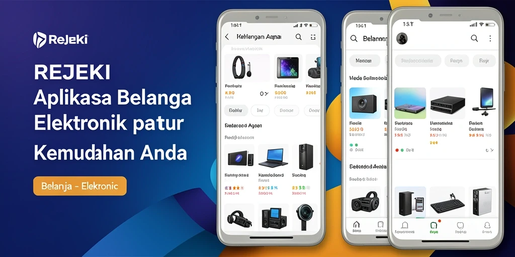 Tampilan antarmuka aplikasi REJEKI yang menarik dan mudah digunakan.